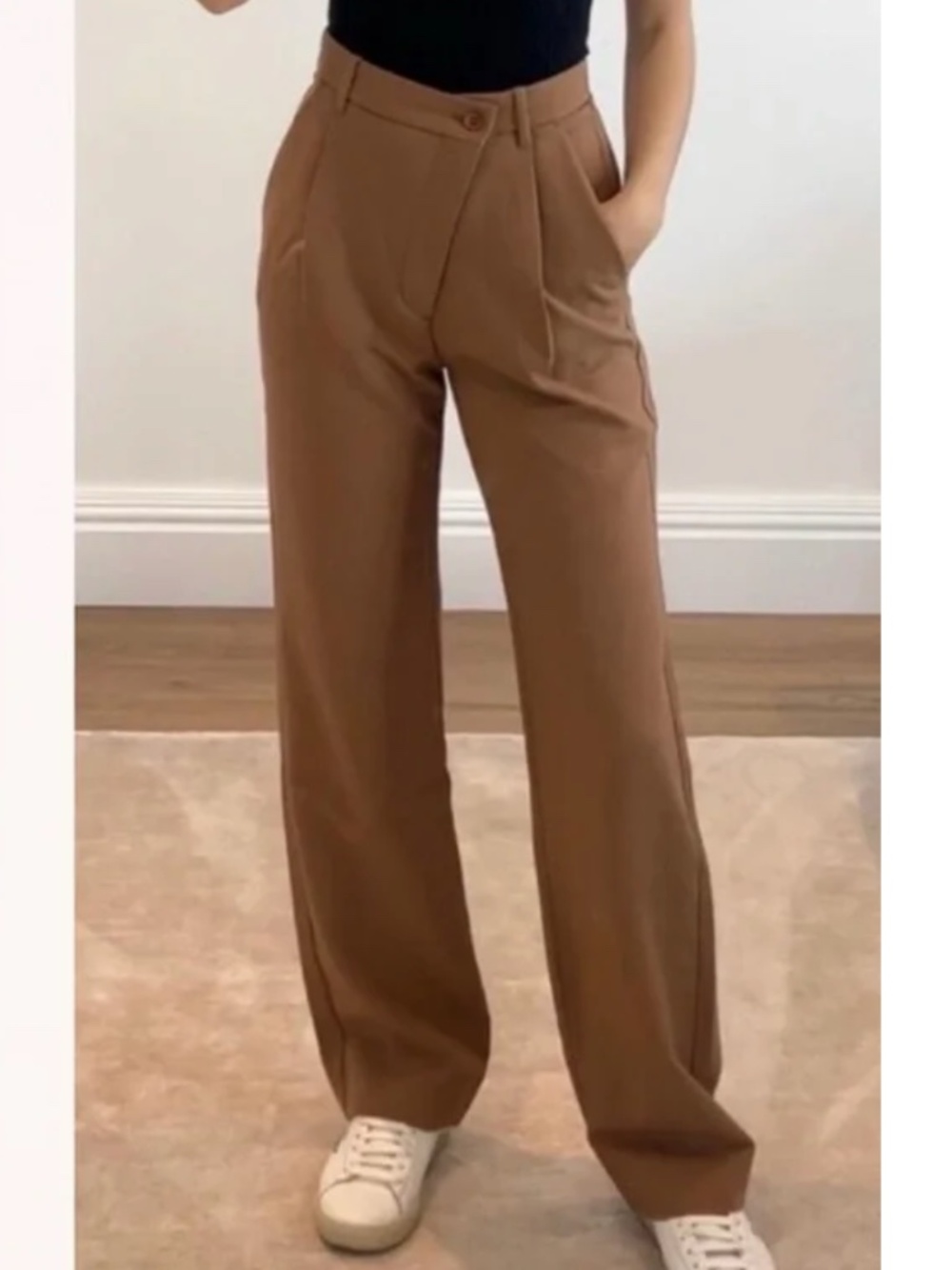 Abercrombie & Fitch Tailored Pleated Criss Cross Straight Pants Size 4